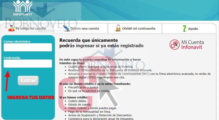 Como sacar la hoja de retencion de Infonavit 2023